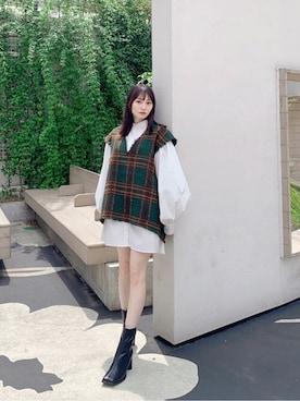 「ムルーア(MURUA)」｜MURUAさん（レディース・156cm）の夏コーディネート