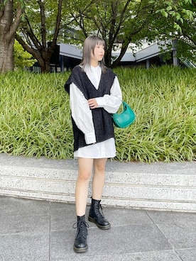 「ミニワンピ」｜MURUAさん（レディース・159cm）の夏コーディネート