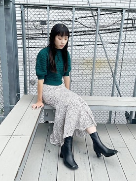 「アイテム（スカート、その他）」を使った、MURUAさん（レディース・168cm）の夏コーディネート