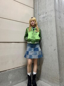 ヒステリックグラマー　スーベニアジャケットFUTURE DAYS刺繍 スカジャン ヒステリックグラマースーベニアジャケットFUTURE DAYS刺繍