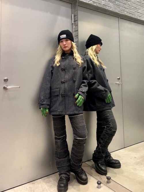 激レア⭐︎ヒステリックグラマー ニットグローブ 手袋 ベア グレー 激