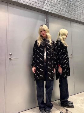 「シャツ 」｜「アイテム（ワンピース/ドレス）」を使った、moanghaeeeさん（レディース・168cm）の冬コーディネート