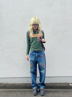 「ワイドパンツ 」｜「アイテム（バッグ）」を使った、moanghaeeeさん（レディース・168cm）の冬コーディネート