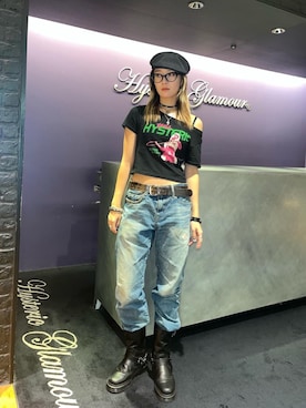 「HYSTERIC GLAMOUR（ヒステリックグラマー）のアイテム」を使った、moanghaeeeさん（レディース・168cm）の秋コーディネート