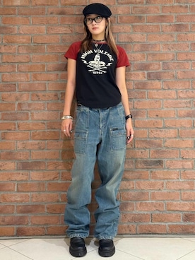 「HYSTERIC GLAMOUR（ヒステリックグラマー）のアイテム」を使った、moanghaeeeさん（レディース・168cm）の秋コーディネート
