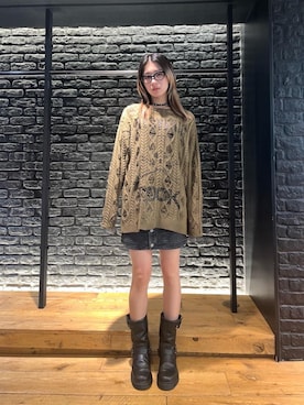 「ロック」｜「アイテム（トップス）」を使った、moanghaeeeさん（レディース・168cm）の秋コーディネート