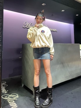 「アイテム（バレッタ/ヘアクリップ）」を使った、moanghaeeeさん（レディース・168cm）の秋コーディネート