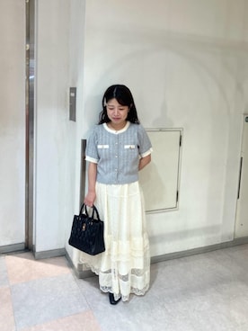 「アイテム（カーディガン/ボレロ）」を使った、komaさん（レディース・143cm）の夏コーディネート
