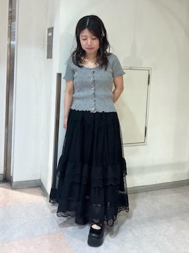 「アイテム（カーディガン/ボレロ）」を使った、komaさん（レディース・143cm）の夏コーディネート