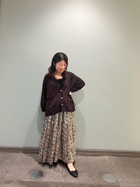 「アイテム（スカート）」を使った、komaさん（レディース・143cm）の秋コーディネート