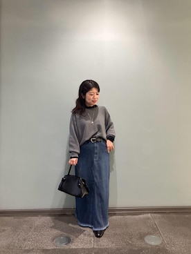 「アイテム（ネックレス）」を使った、komaさん（レディース・143cm）の秋コーディネート