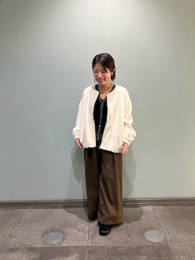 「アイテム（カーディガン/ボレロ）」を使った、komaさん（レディース・143cm）の秋コーディネート