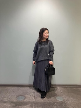 「アイテム（ネックレス）」を使った、komaさん（レディース・143cm）の秋コーディネート