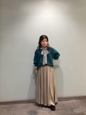 「アイテム（シャツ/ブラウス）」を使った、komaさん（レディース・143cm）の秋コーディネート