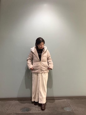 「アイテム（ダウンジャケット/コート）」を使った、komaさん（レディース・143cm）の秋コーディネート