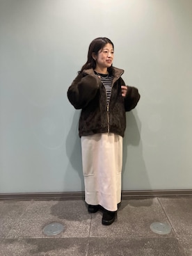 「アイテム（スカート）」を使った、komaさん（レディース・143cm）の秋コーディネート