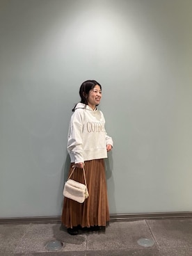「アイテム（スカート）」を使った、komaさん（レディース・143cm）の秋コーディネート