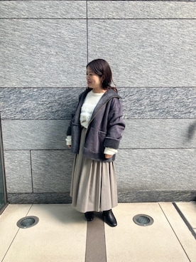 「アイテム（トップス）」を使った、komaさん（レディース・143cm）の秋コーディネート