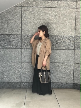 「le.coeur blanc（ルクールブラン）のアイテム」を使った、komaさん（レディース・143cm）の春コーディネート