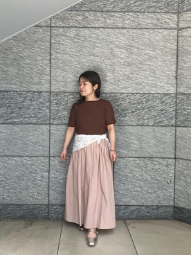 「le.coeur blanc（ルクールブラン）のアイテム」を使った、komaさん（レディース・143cm）の春コーディネート