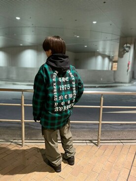 「AVIREX（アヴィレックス）のアイテム（シューズ）」を使った、フウヤさん（メンズ・160cm）の春コーディネート