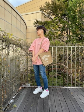 「AVIREX（アヴィレックス）のアイテム（シューズ）」を使った、フウヤさん（メンズ・160cm）の春コーディネート