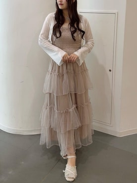 「MAJESTIC LEGON（マジェスティックレゴン）のアイテム」を使った、はるなさん（レディース・160cm）の夏コーディネート