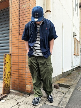 「SILVER BULLET（シルバーバレット）のアイテム（パンツ）」を使った、SILVER BULLET ZOZOTOWN OFFICIALさん（メンズ・171cm）の夏コーディネート