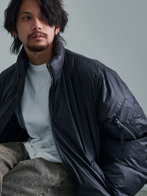 ブルゾン キャバリア MA-1 cavariA セール『CavariA⁄キャバリア』MA-1パターンパデットスタンドブルゾン