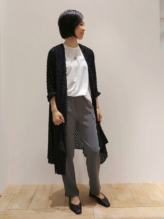 qualite（カリテ）の「ウールボイルシャツカーデ（カーディガン/ボレロ