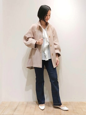 「qualite（カリテ）のアイテム（その他アウター）」を使った、Chieさん（レディース・164cm）の冬コーディネート