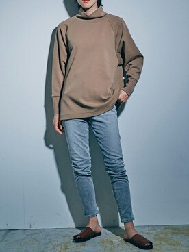 「Audition（オーディション）のアイテム」を使った、RNA MEDIA ZOZOTOWN STAFFさん（レディース・175cm）の冬コーディネート