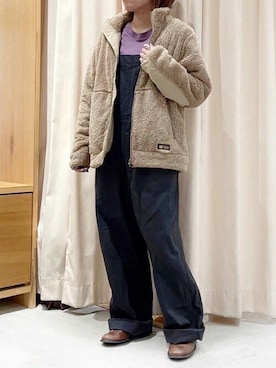 「RNA-N（アールエヌエーエヌ）のアイテム（オールインワン・サロペット）」を使った、RNA MEDIA ZOZOTOWN STAFFさん（レディース・155cm）の秋コーディネート