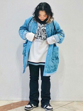 「RNA（アールエヌエー）のアイテム（その他アウター）」を使った、RNA MEDIA ZOZOTOWN STAFFさん（レディース・158cm）の秋コーディネート