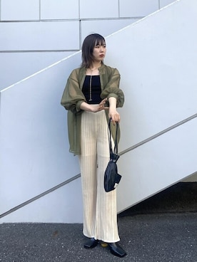 miho fujiwaraさん(レディース・162cm)の春コーディネート