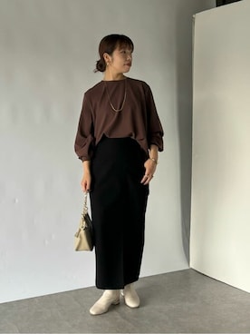 「EVOL（イーボル）のアイテム（ブーツ）」を使った、undixcors_officialさん（レディース・157cm）の冬コーディネート
