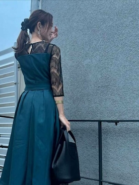 「アイテム（ドレス）」を使った、アンバサダーさん（レディース・168cm）の夏コーディネート