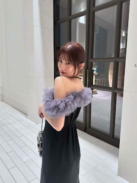 「アイテム（ドレス）」を使った、アンバサダーさん（レディース・164cm）の夏コーディネート
