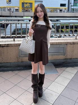 「MAJESTIC LEGON（マジェスティックレゴン）のアイテム」を使った、Nanakoさん（レディース・156cm）の夏コーディネート