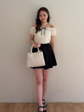 「MAJESTIC LEGON（マジェスティックレゴン）のアイテム」を使った、Nanakoさん（レディース・156cm）の夏コーディネート