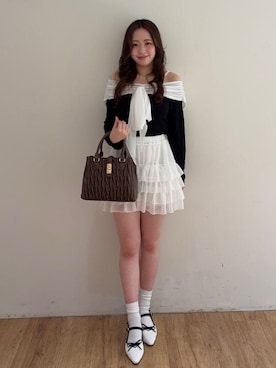 「MAJESTIC LEGON（マジェスティックレゴン）のアイテム（Tシャツ/カットソー）」を使った、Nanakoさん（レディース・156cm）の秋コーディネート