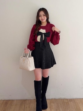 「MAJESTIC LEGON（マジェスティックレゴン）のアイテム」を使った、Nanakoさん（レディース・156cm）の秋コーディネート
