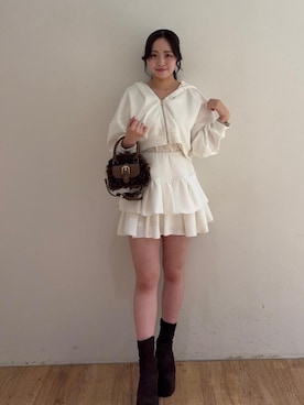 「セットアップ‎」｜Nanakoさん（レディース・156cm）の秋コーディネート