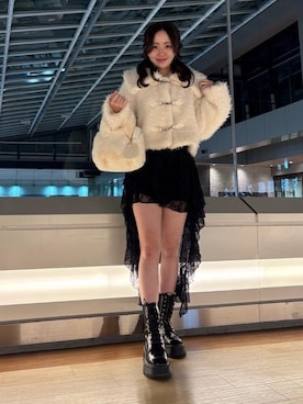 「MAJESTIC LEGON（マジェスティックレゴン）のアイテム」を使った、Nanakoさん（レディース・156cm）の秋コーディネート