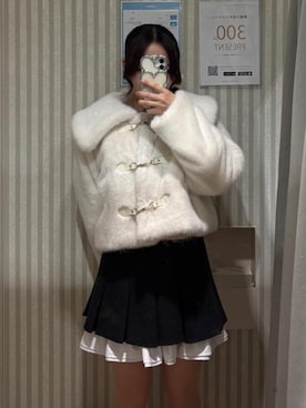 「イエベ春」｜Nanakoさん（レディース・156cm）の冬コーディネート