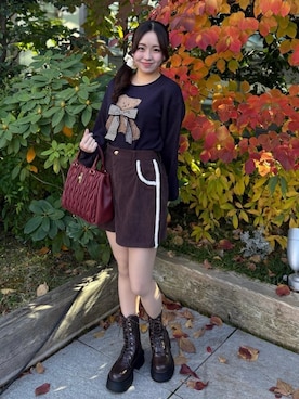 「イエベ春」｜Nanakoさん（レディース・156cm）の冬コーディネート