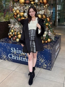 「イエベ春」｜Nanakoさん（レディース・156cm）の冬コーディネート