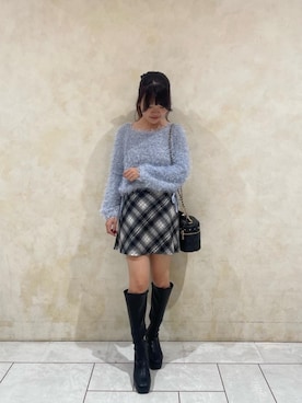 「ブルべ夏」｜Meguさん（レディース・160cm）の秋コーディネート