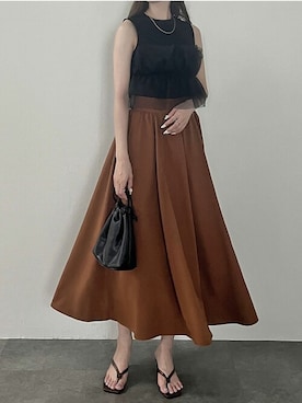 「NAUL（ナウル）のアイテム」を使った、NAULさん（レディース・162cm）の夏コーディネート