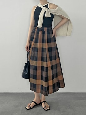 「NAUL（ナウル）のアイテム」を使った、NAULさん（レディース・168cm）の夏コーディネート